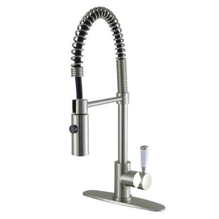 LS8778DPL Paris Single-Handle Pre-Rinse Kitchen Faucet, Brushed Nickel